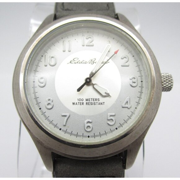 New Men Eddie Bauer Quartz WR Analog 38mm Round Watch (H964) "New Battery" - Picture 1 of 13